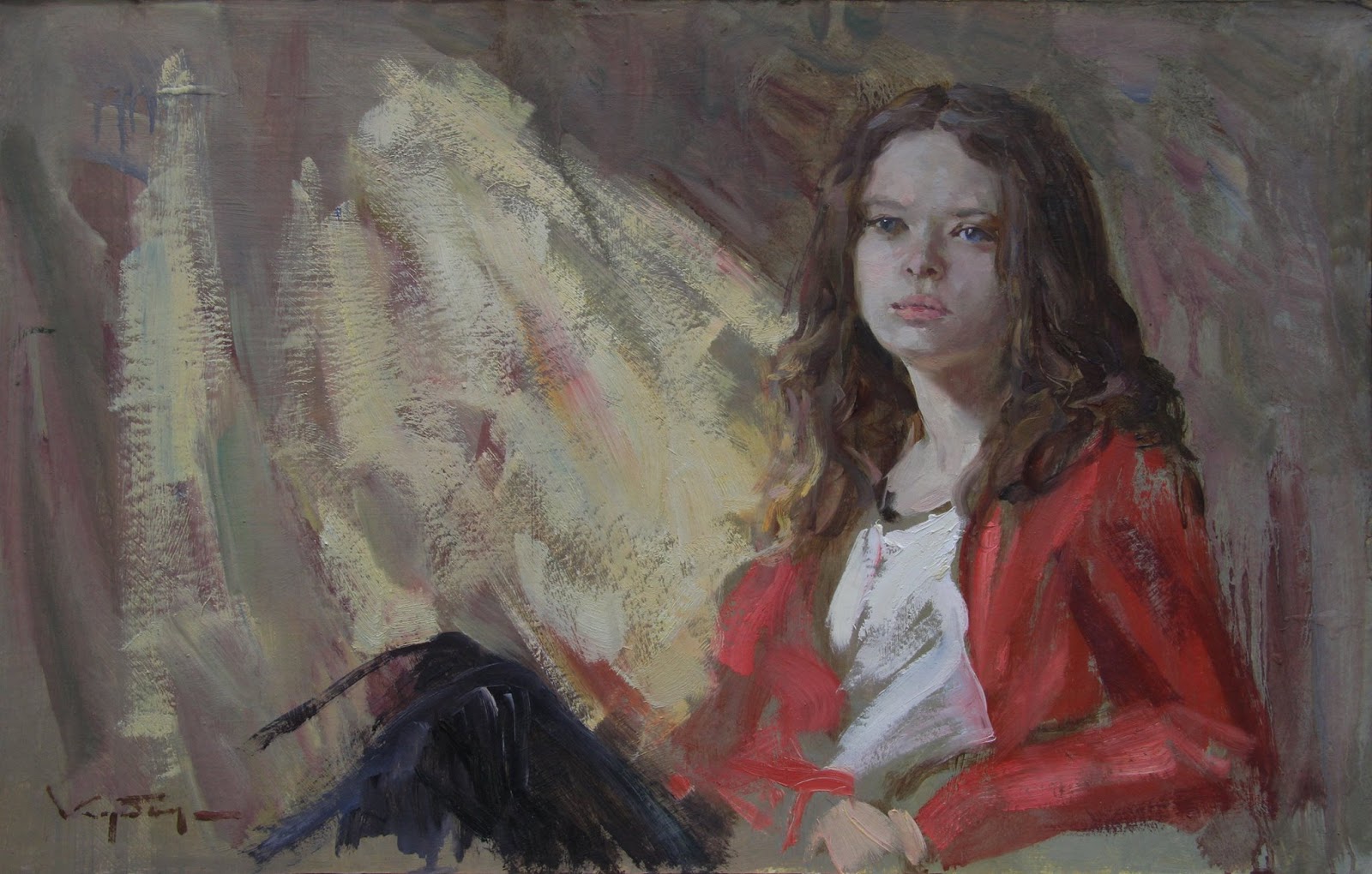 Илья Глазунов. «Лифтерша» (1966).